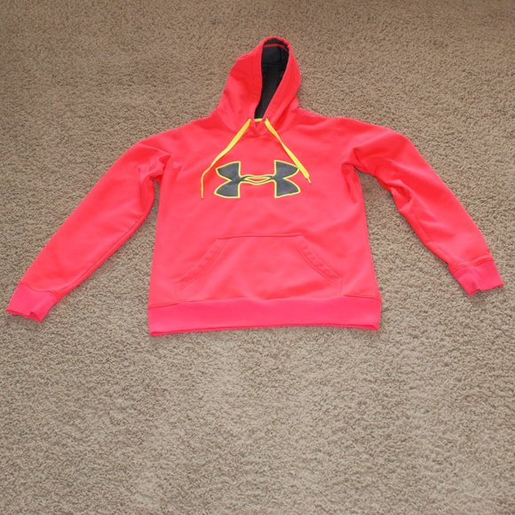 Under Armour Sweaters - COPY - Bright Neon Pink Under Armour Hoodie Size Small